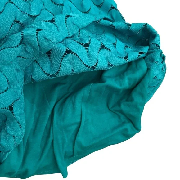 Free People Wild Thing Crochet Lace Long Sleeve Mini Dress, medium - Picture 4 of 5